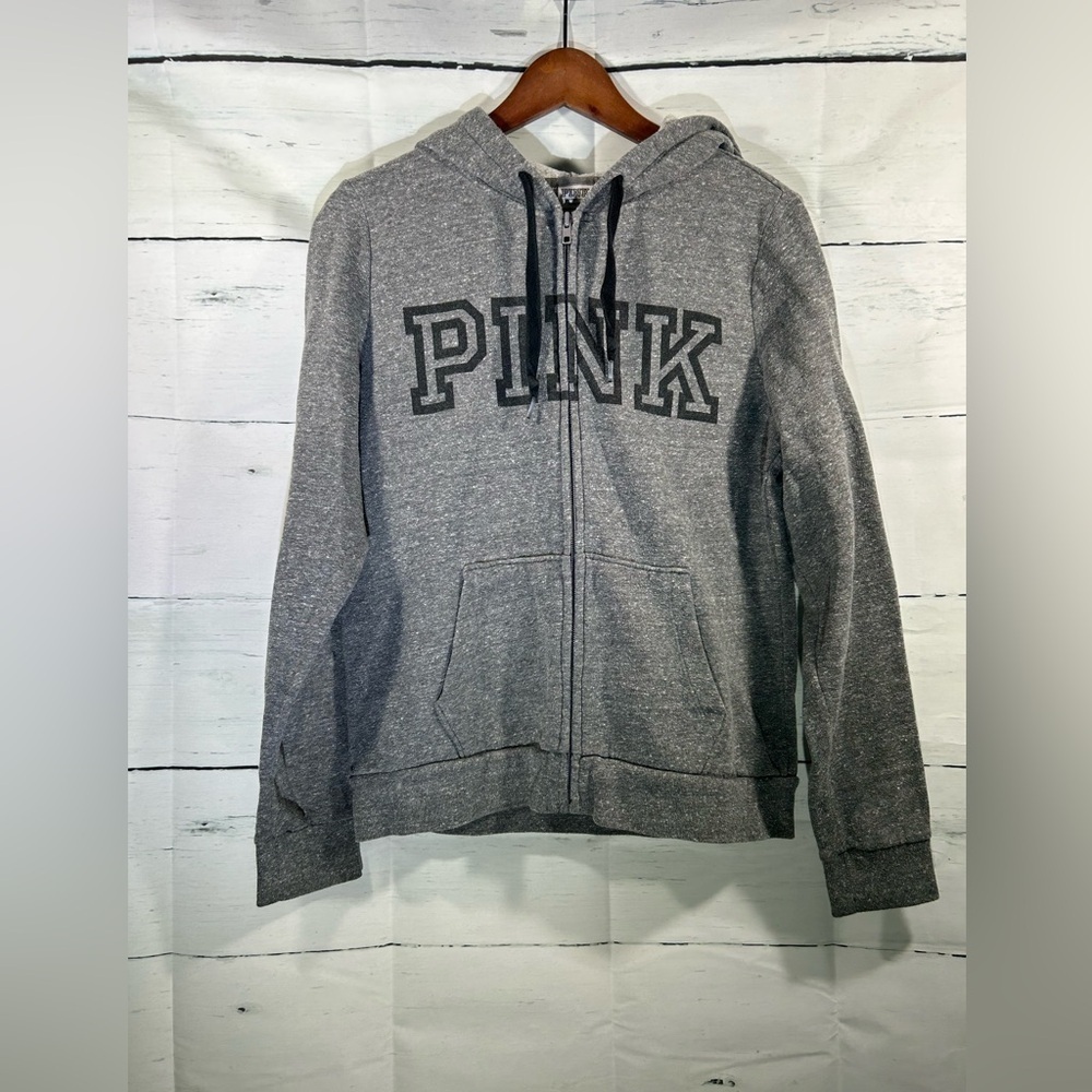 PINK Victoria's Secret Full Zip Jacket Womens Hoodie
Outdoor Logo Active Sz M